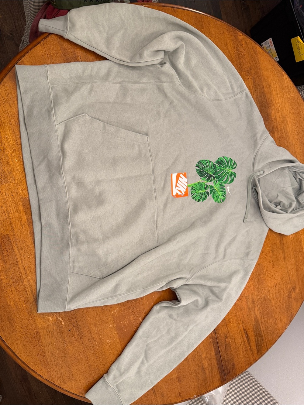 NWT's NIKE Club Green Monstrea Plants Pullover Hoodie HQ2967-370 Men's Size XXL